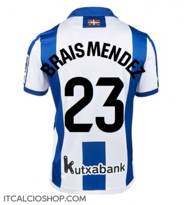 Real Sociedad Brais Mendez #23 Prima Maglia 2024-25 Manica Corta